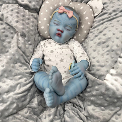 Avatar bébé reborn Quinbee yeux fermés de 50cm