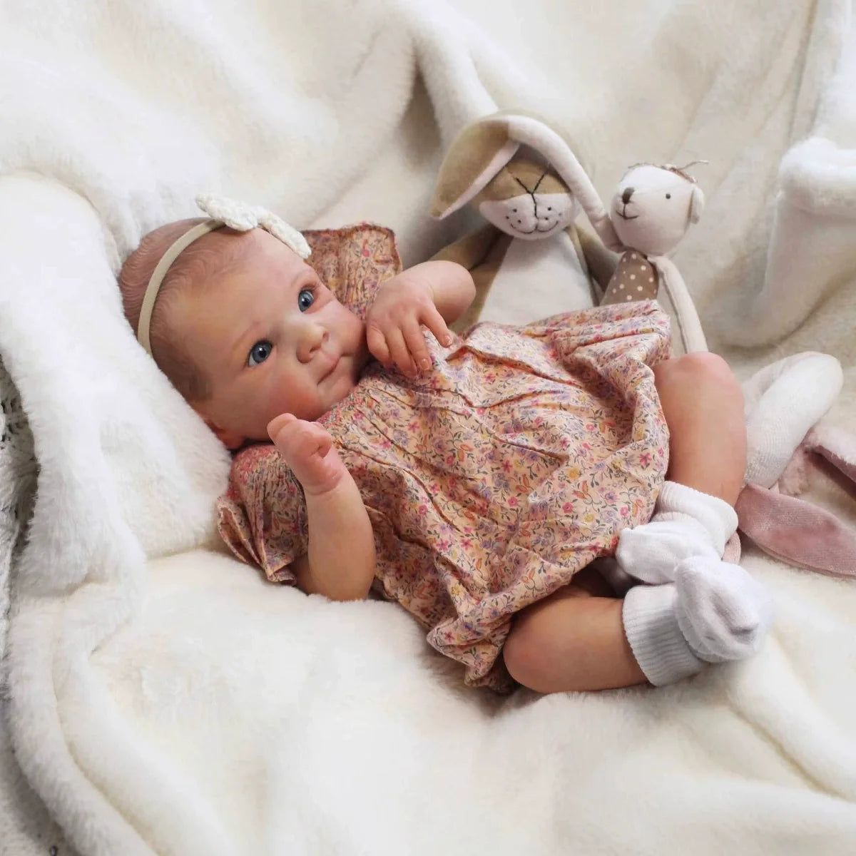 Adorable bébé reborn aux yeux bleus de 18 pouces-Bettie