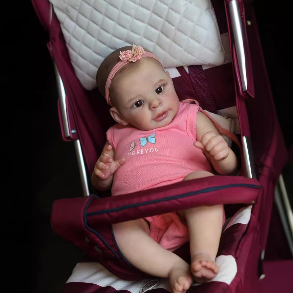 Douces Poupées Reborn Mignonnes de 21 Pouces Sans Cheveux-Jaylan