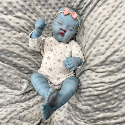 Avatar bébé reborn Quinbee yeux fermés de 50cm