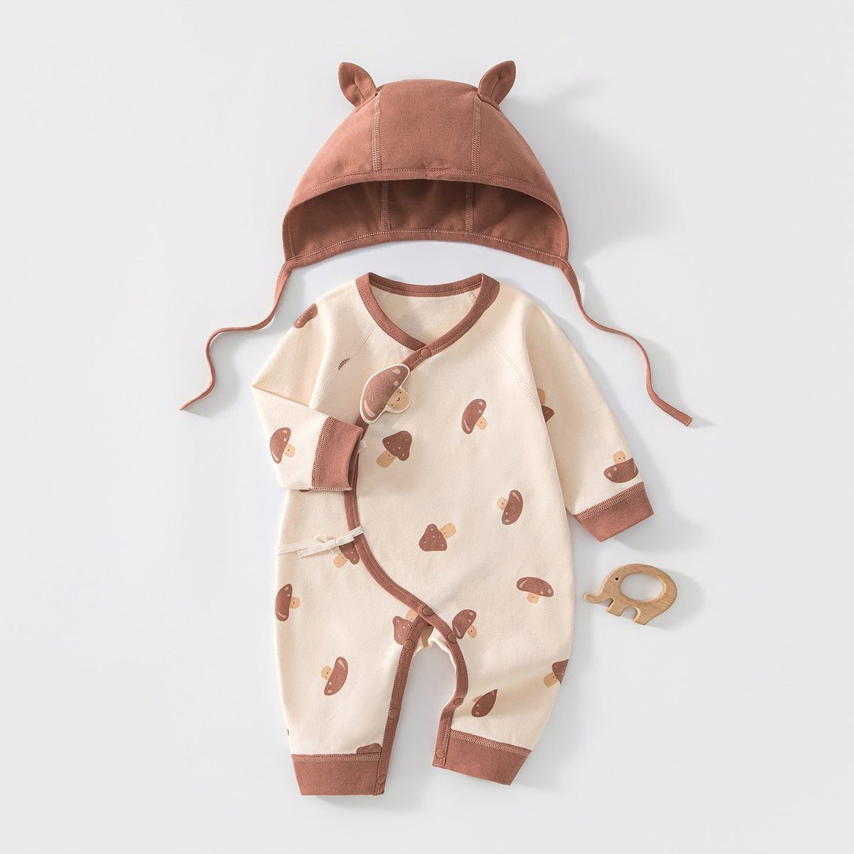 Cartoon Bodysuit and Hat 2-Piece Set for 18-22 Inches Reborn Dolls