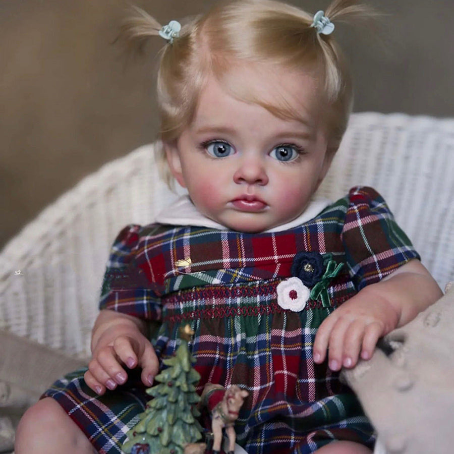 Poupées Susie Reborn de 60 cm avec cheveux blonds-Tutti