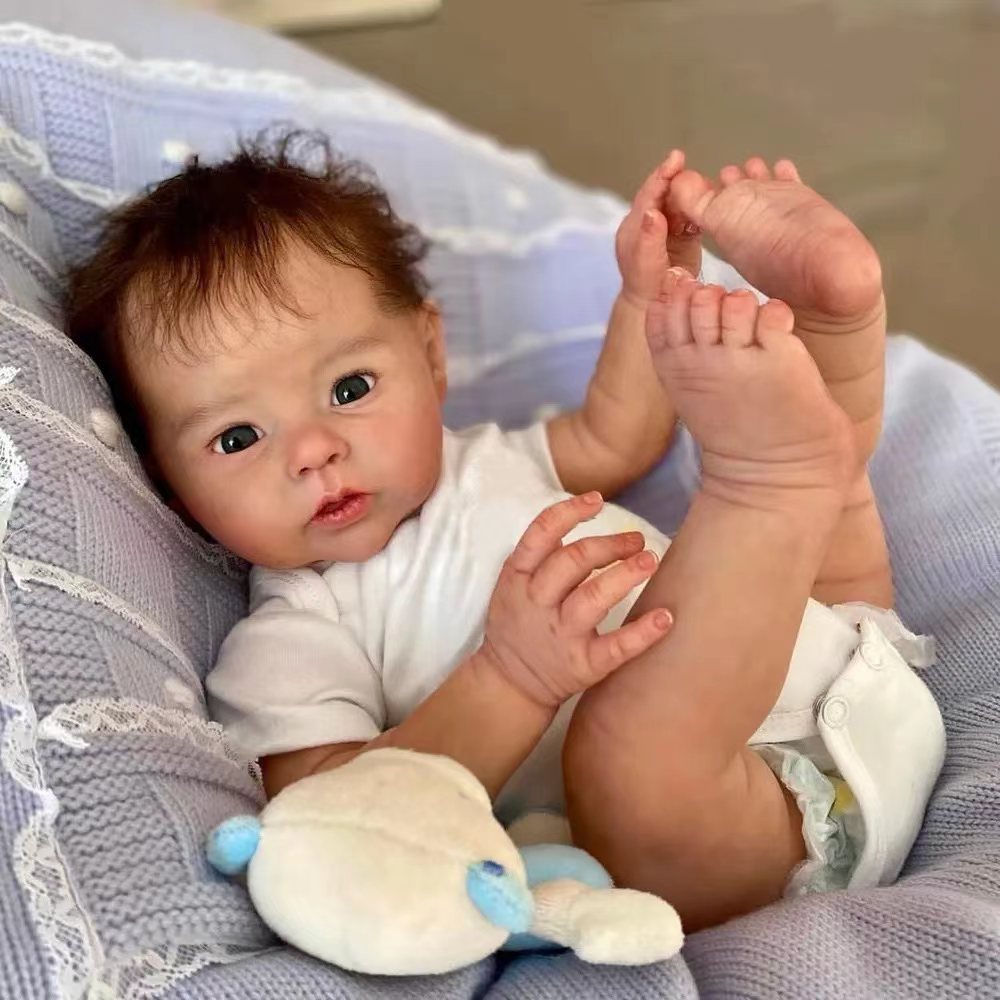 Poupée Reborn aux yeux ouverts de 19 pouces - Fille-Prairie