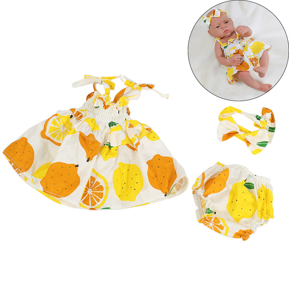 Ensemble 3 pièces de robe de poupée Reborn de 16 à 17 pouces