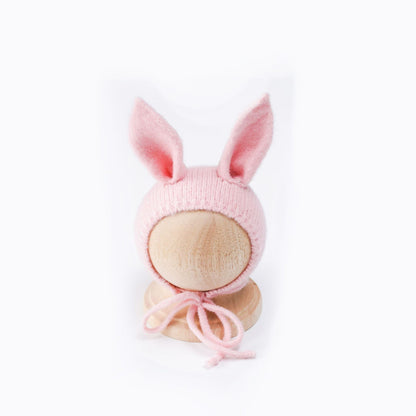 Bonnet lapin en mohair extensible