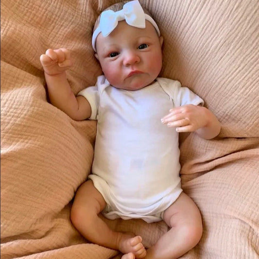 Poupée Reborn réaliste aux yeux ouverts de 18 pouces Levi