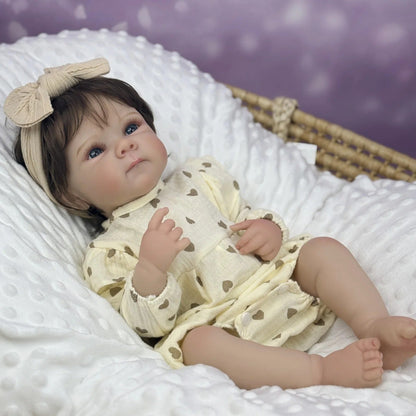 Bébé Reborn Bettie 48cm yeux ouverts cheveux courts