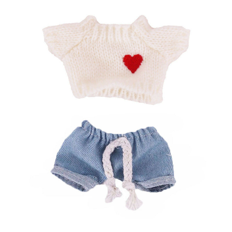Sweater and Jeans 2-Piece set for 8 Inches/20cm Mini Reborn Dolls