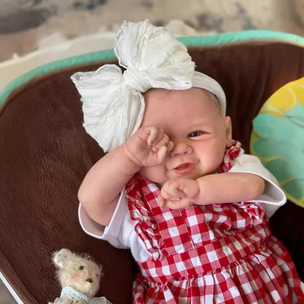 Poupées Reborn Grace à yeux ouverts de 19 pouces -Vivienne