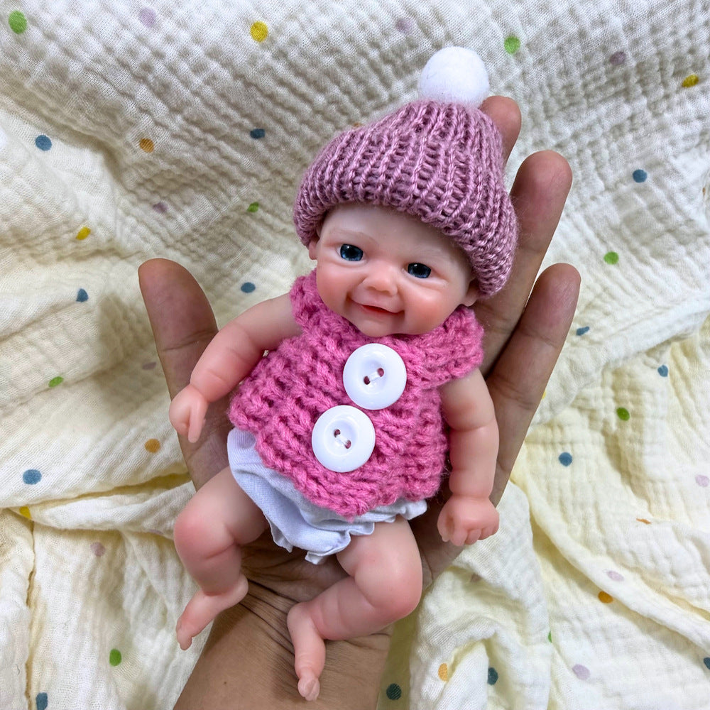 6 Inch Open Eyes Full Silicone Mini Vivienne Triplets Reborn Dolls