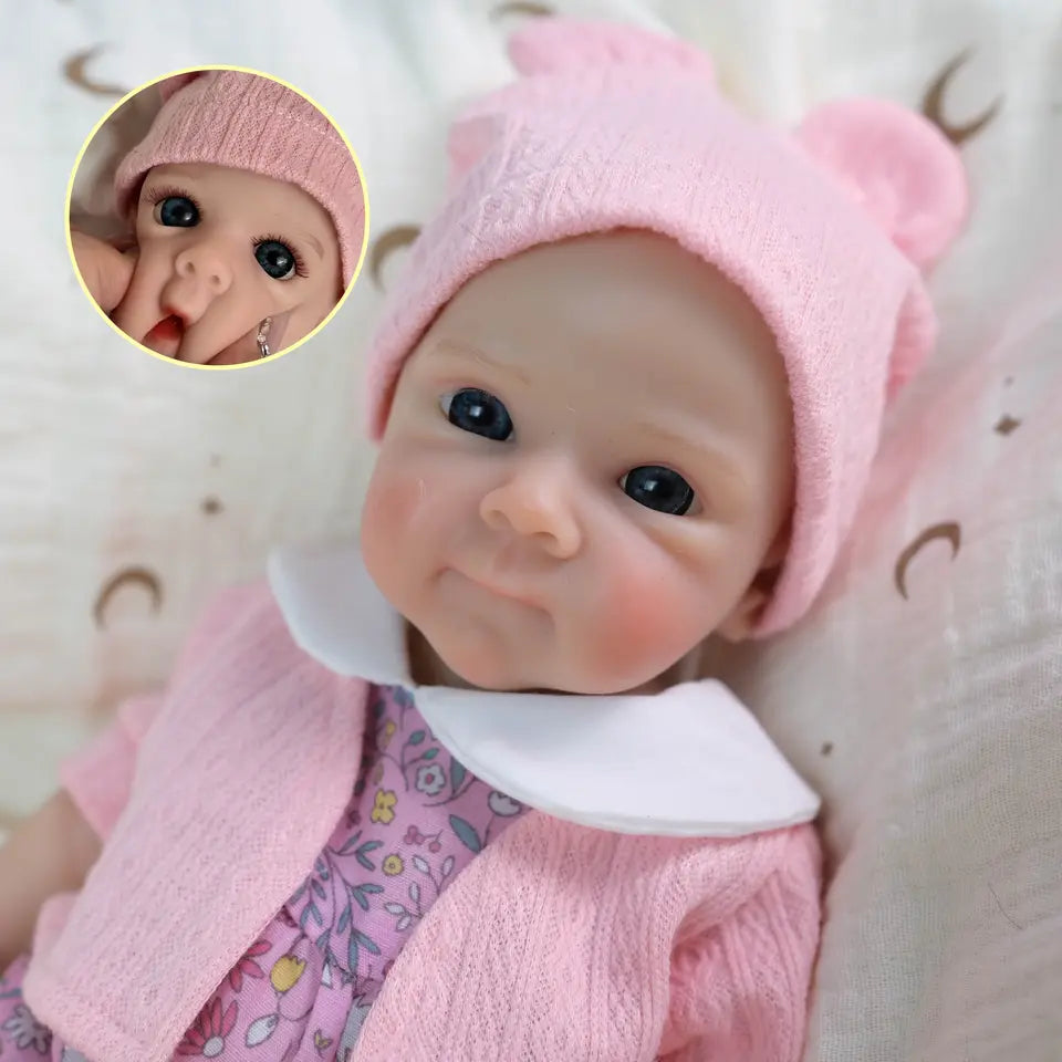 Bébé reborn Bettie en silicone souple de 30 cm petite fille