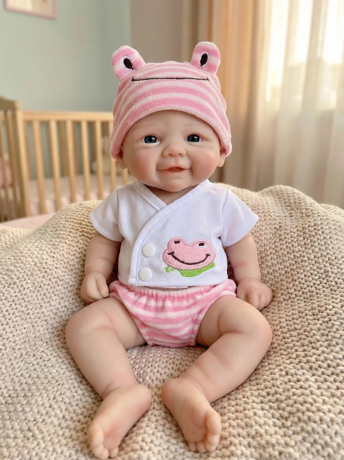 Poupée reborn Vivienne en silicone souple de 30 cm