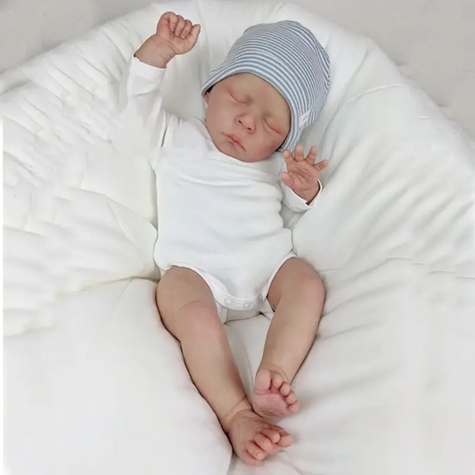 Poupées Reborn Rita réalistes de 18 pouces yeux fermés Jude