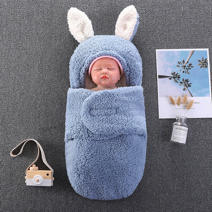 Peluche Grandes Oreilles Sac de Couchage Bébé pour Poupées Reborn de 16 à 24 pouces