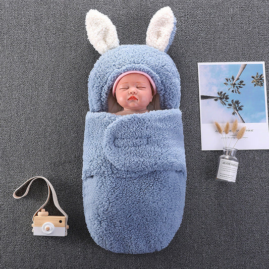 Peluche Grandes Oreilles Sac de Couchage Bébé pour Poupées Reborn de 16 à 24 pouces