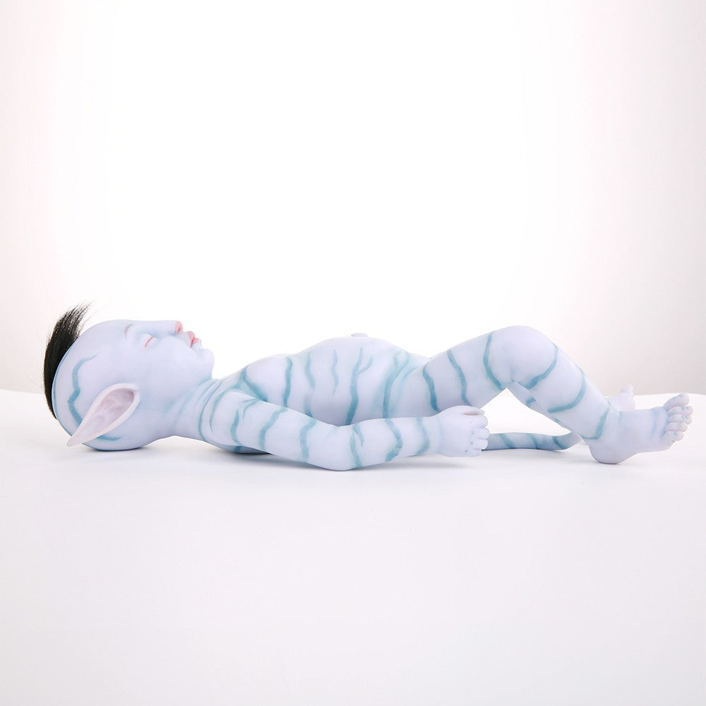 12'' fermer les yeux Reborn Avatar Garçon/Fille Avec Cheveux