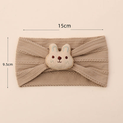 Joli bandeau pour bébé en nylon lapin