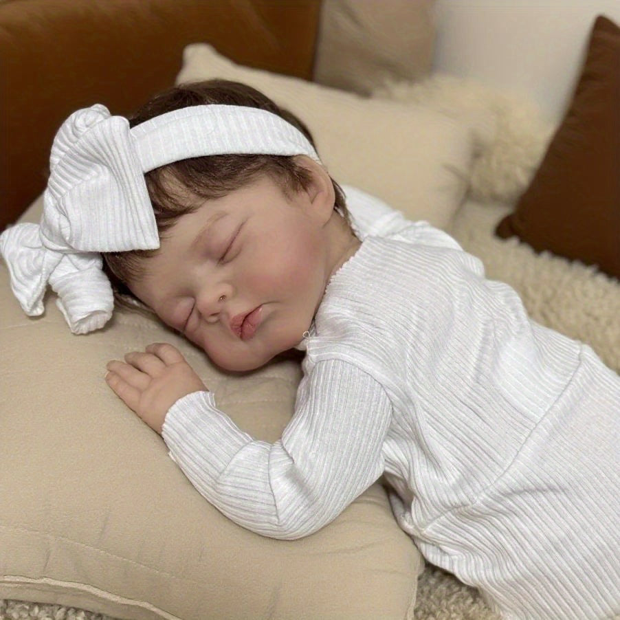 19 inches 3D-Paint Closed Eyes Short Hair Reborn Doll Irys