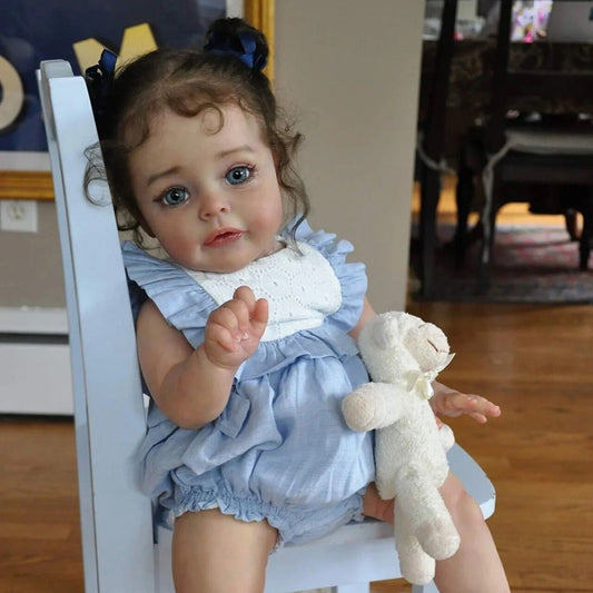 24 Pouces Réaliste Alice Cheveux Bruns Renaître Filles