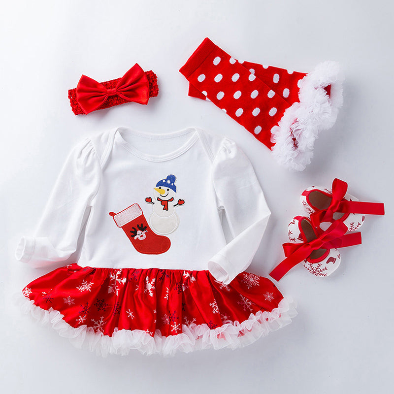 Jolie robe de Noël 4 Pièces pour Poupées Reborn de 21 à 23 Pouces