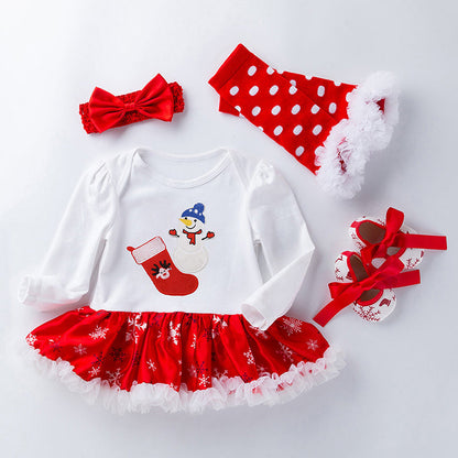 Jolie robe de Noël 4 Pièces pour Poupées Reborn de 21 à 23 Pouces