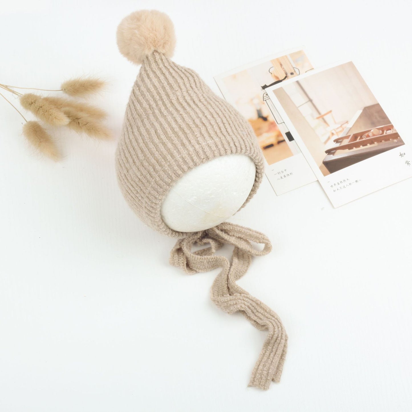 Chapeau Boule en Fourrure de Lapin Multicolore