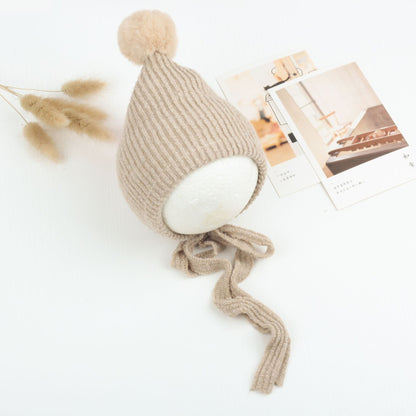 Chapeau Boule en Fourrure de Lapin Multicolore