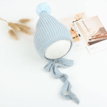 Chapeau Boule en Fourrure de Lapin Multicolore