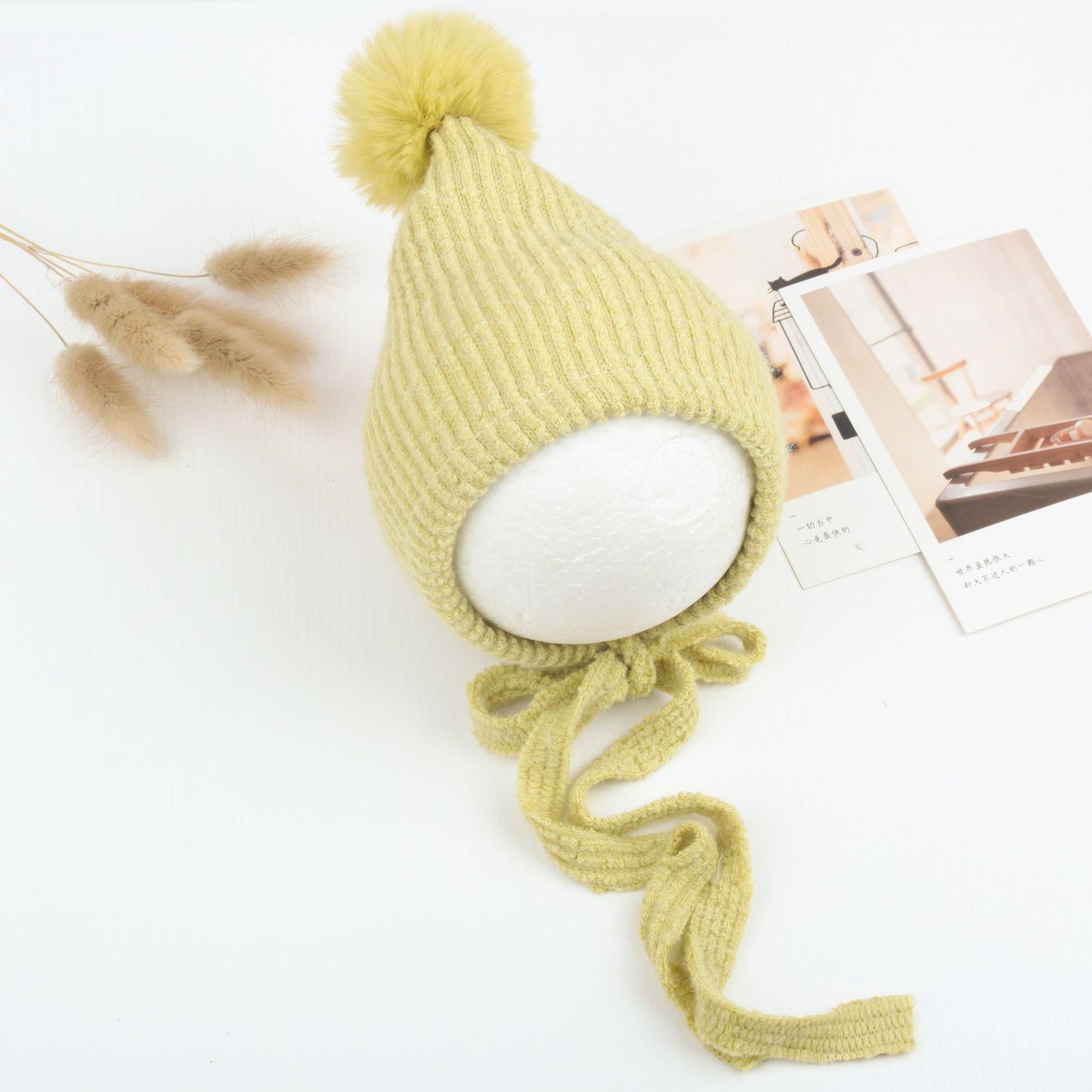 Chapeau Boule en Fourrure de Lapin Multicolore