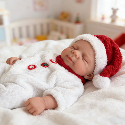 45cm Full Silicone Stretchable Pascale Reborn Girl in Christmas Outfits