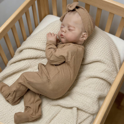 19 inches 3D-Paint Closed Eyes Reborn Doll Irys