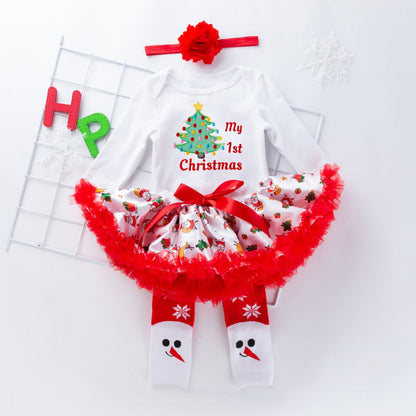 Jolie robe de Noël 4 Pièces pour Poupées Reborn de 21 à 23 Pouces