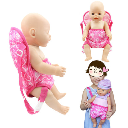 Joli sac à dos porte-bébé pour poupées Reborn de 16 à 20 pouces