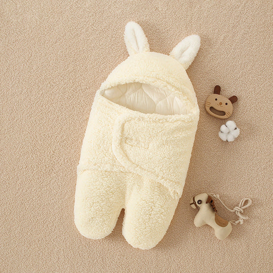 Jambes écartées Sac de Couchage en Peluche Grandes Oreilles pour Poupées Reborn de 16 à 24 pouces