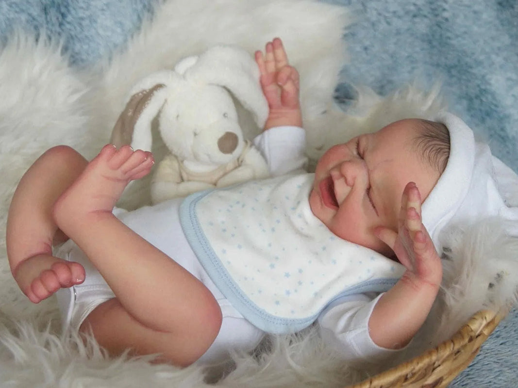 Maria Reborn Poupées en pleurs de 18 pouces avec cheveux peints