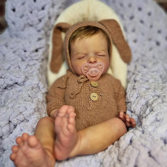 Poupées réalistes Leona Fermer les yeux Reborn de 20 pouces