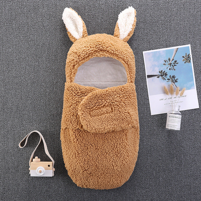 Peluche Grandes Oreilles Sac de Couchage Bébé pour Poupées Reborn de 16 à 24 pouces