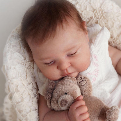 Poupées Reborn de 20 pouces avec les yeux et les cheveux fermés - Peaches