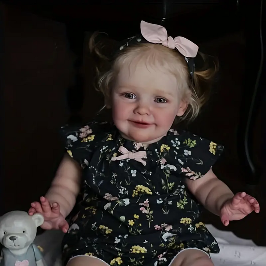 Poupées réalistes Reborn Basil-Zoe de 24 pouces pour filles