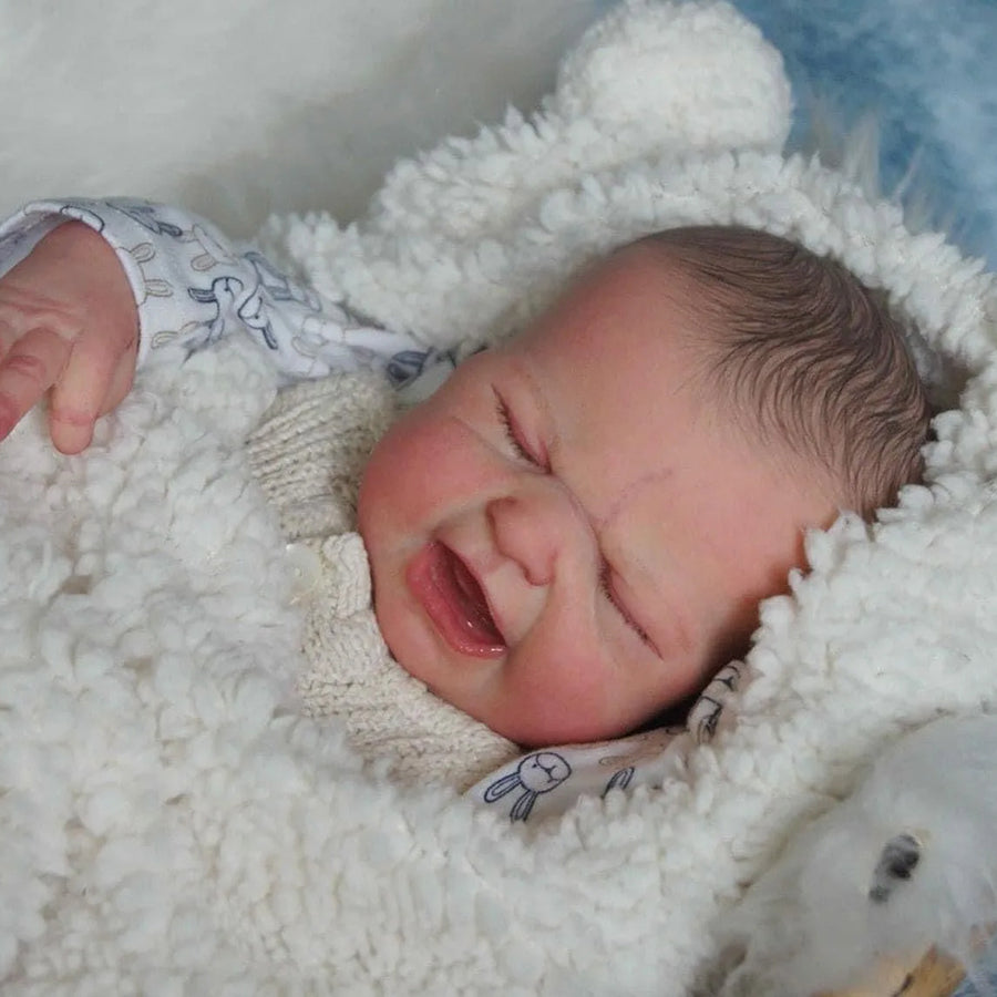 Maria Reborn Poupées en pleurs de 18 pouces avec cheveux peints