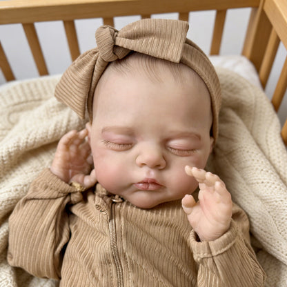 19 inches 3D-Paint Closed Eyes Reborn Doll Irys