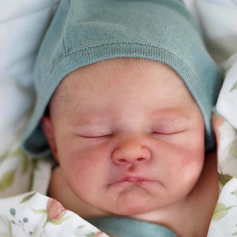 Kit Bébé Reborn non Peinte Bricolage d'août de 22 Pouces Ferme les Yeux