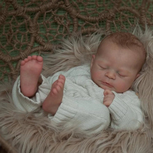 Poupées réalistes Nydia Fermer les yeux Reborn de 21 pouces-Timothy