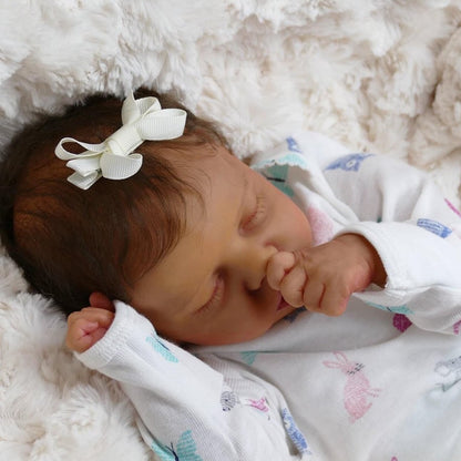 17 pouces Jessie Dormir Bébé Reborn Fille avec cheveux courts