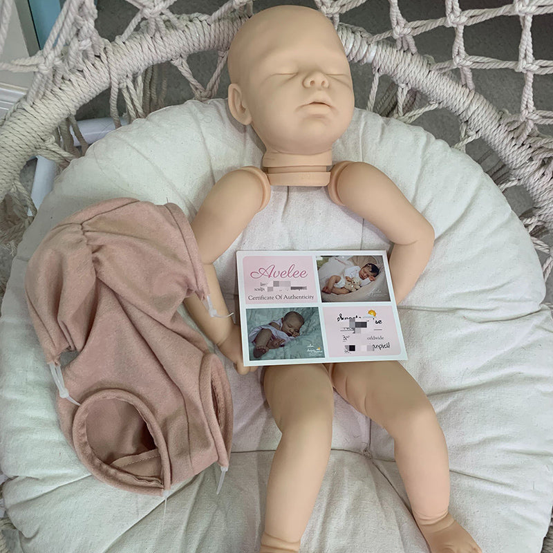 20 Pouces Fermer les Yeux Avelee Kit de Bébé Reborn Vierge Bricolage