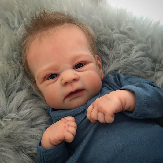 19 Pouces Réaliste Murie Poupée Reborn Garçon Yeux Ouverts