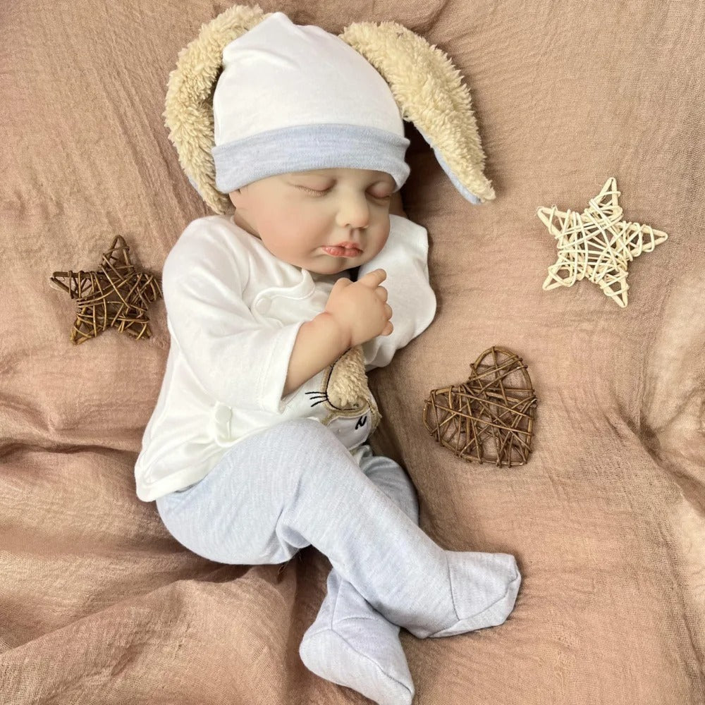 20 Inches 3D Skin Closed Eyes Loulou Reborn Baby Boy