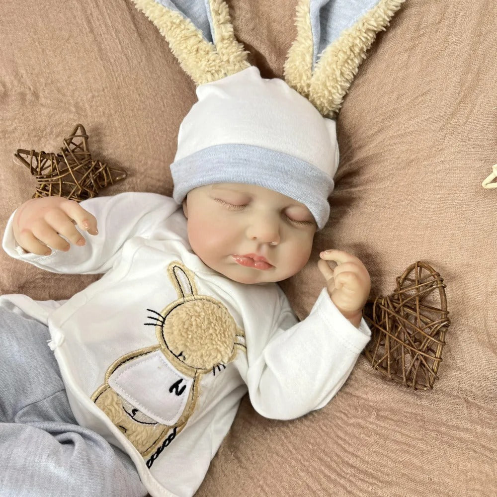 20 Inches 3D Skin Closed Eyes Loulou Reborn Baby Boy