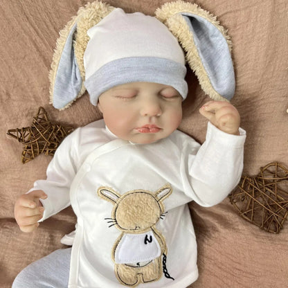 20 Inches 3D Skin Closed Eyes Loulou Reborn Baby Boy