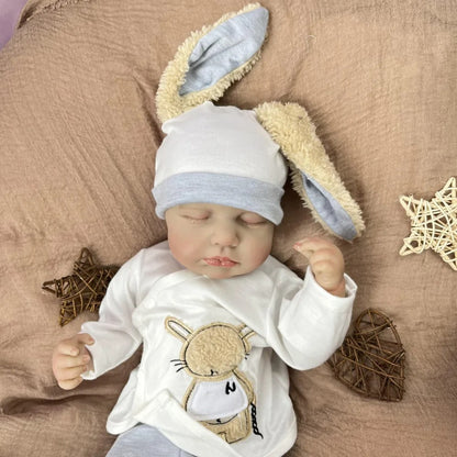 20 Inches 3D Skin Closed Eyes Loulou Reborn Baby Boy